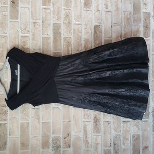 Black Formal Midi Swing Dress